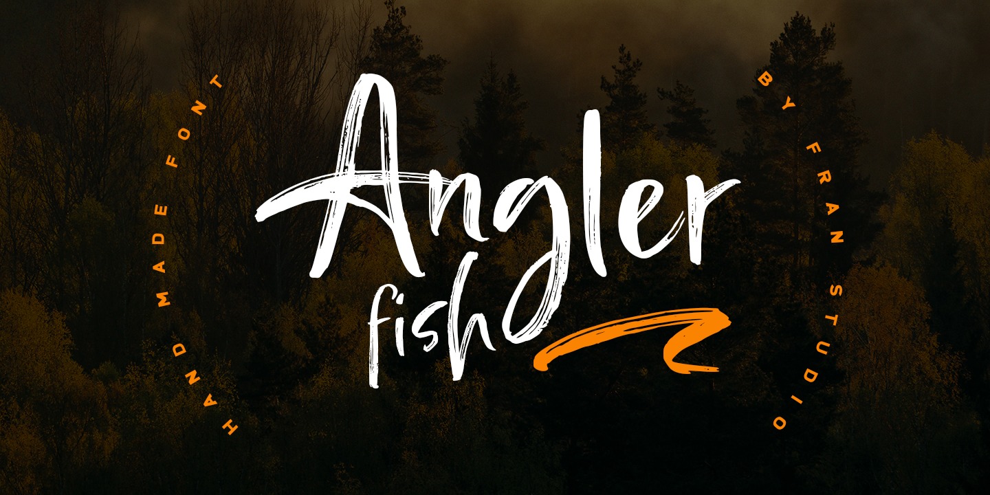 Przykładowa czcionka Angler Fish #1